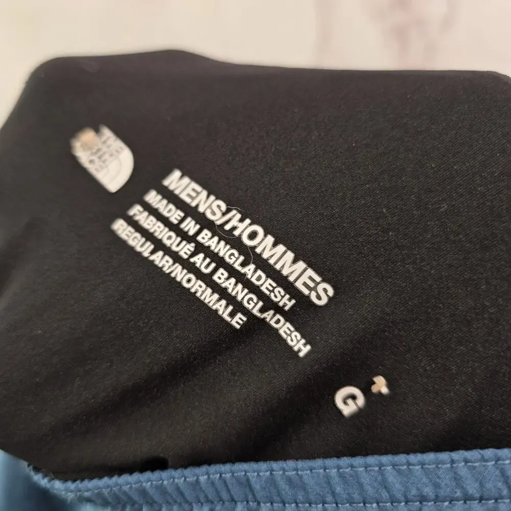 The North Face Shorts Mens Large Lined Running Blue Black Climbing Bike